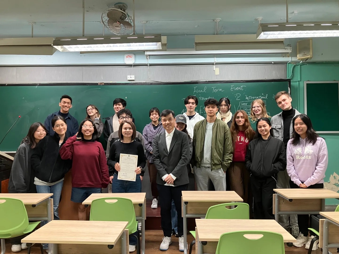 Sata Zalán másodéves újságíró a National Taiwan Normal University vendéghallgatójaként